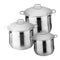 Stainless Steel Cooking Pot Stockpot Casserole Set of 3 Pcs 17L  /21L/24L30X25 cm/32X26 cm/ 34X26.5