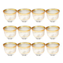 Deco Engraved Glass Cawa Shafee Cup Set of 12 Pcs 60 ml