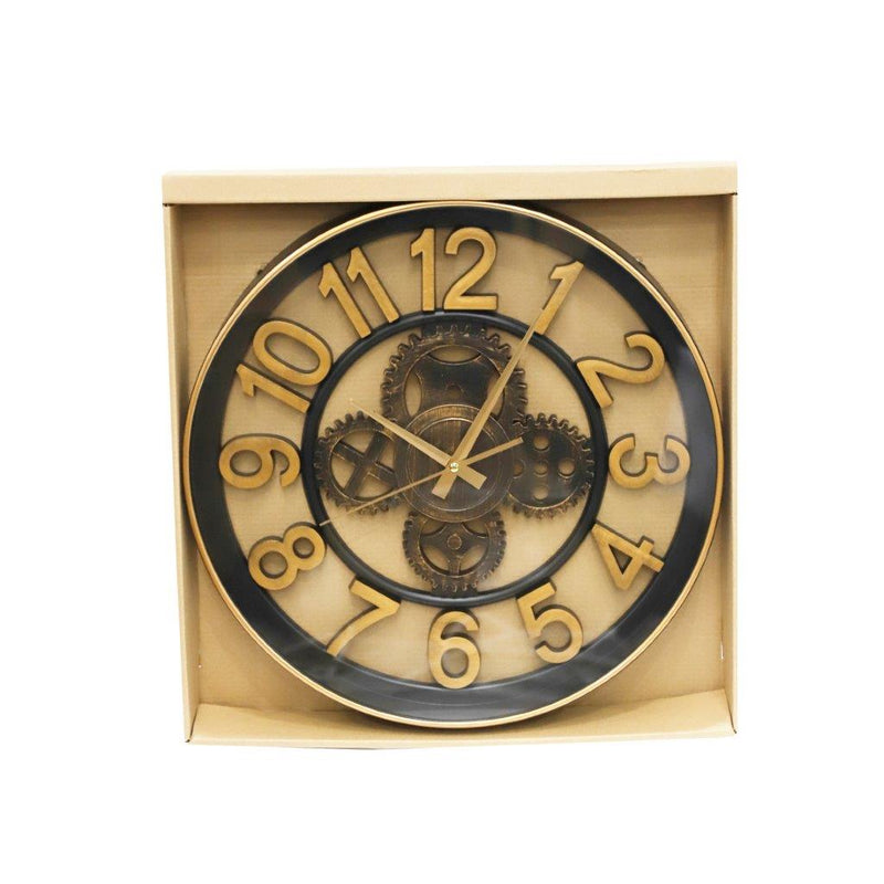 Modern 3d Skeleton Mechanical Display Wall Clock 40 cm