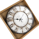 Home Decor Analog Round Antique 3D Wall Clock 30 cm