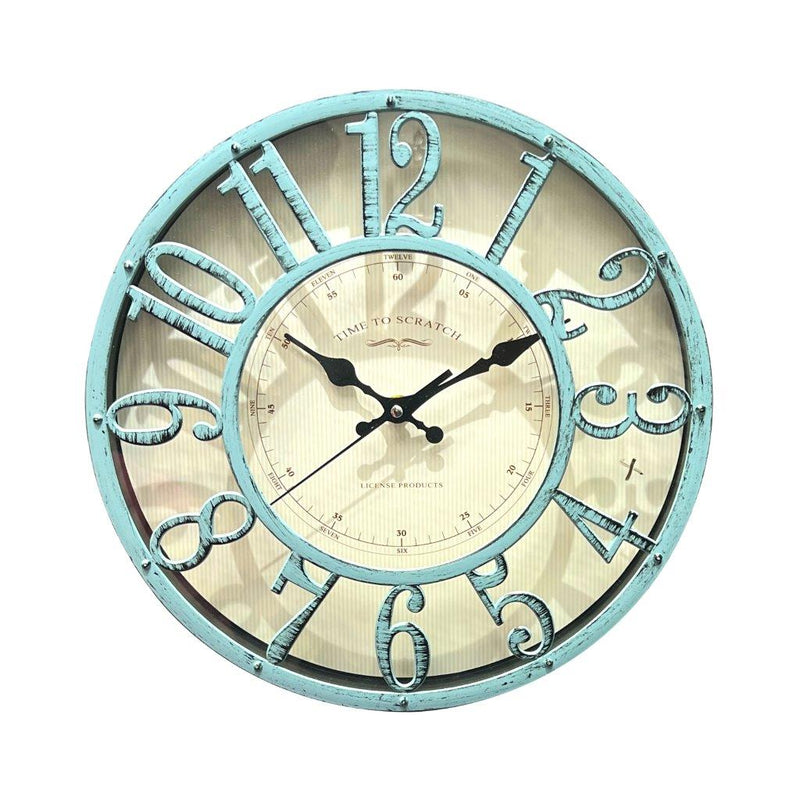 Home Decor Analog Round Antique 3D Wall Clock 30 cm