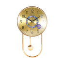 Home Decor Analog Modern Wall Clock with Pendulum 57*34 cm