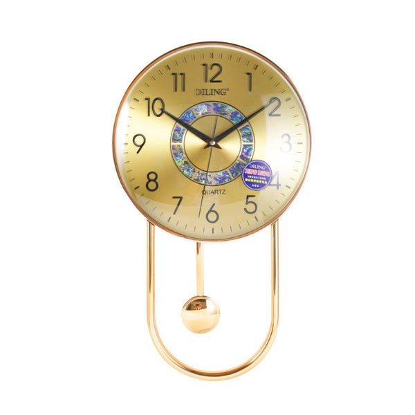 Home Decor Analog Modern Wall Clock with Pendulum 57*34 cm