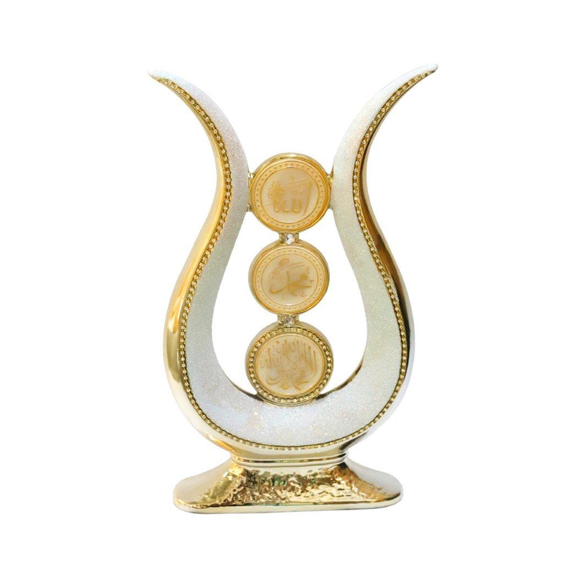 Islamic Craft Ceramic Decor Gold Allah Mohammad Name  46 cm