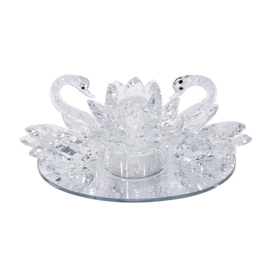 Home Decor Tabletop Crystal Swan 19*10 cm