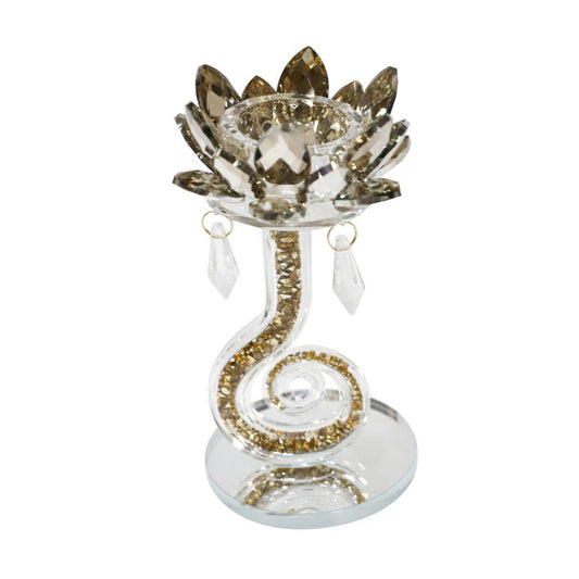 Home Decor Tabletop Crystal Candleholder 18.5 cm