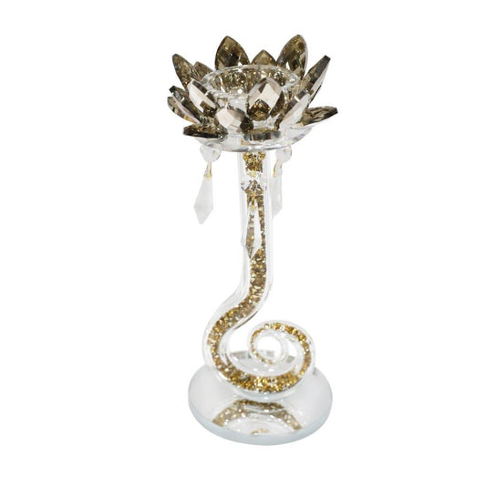 Home Decor Tabletop Crystal Candleholder 26.5 cm