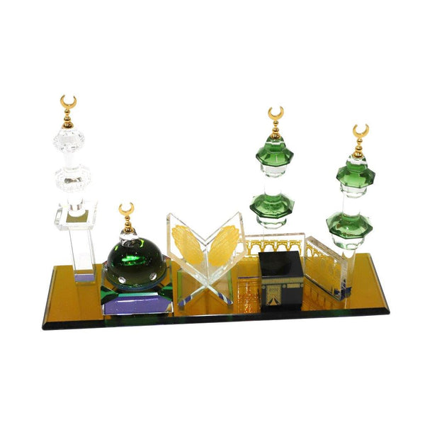 Home Decor Islamic Crystal Collectible Quran Model 15.5*25 cm