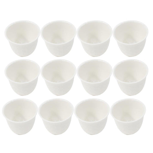 Ceramic Coffee Cawa Shafee Cup Set of 12 Pcs Abstract Print 80 cc