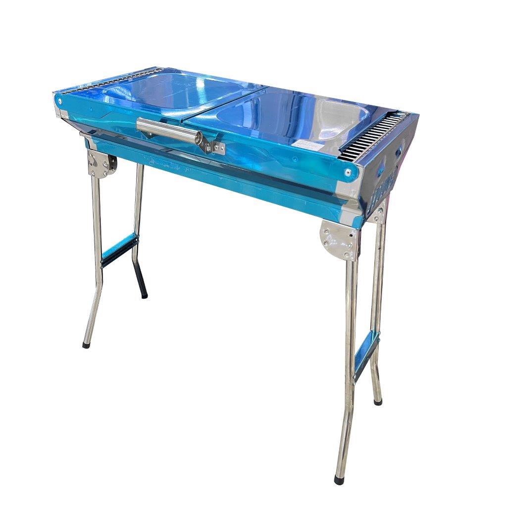 شواية فحم محمولة خارجية ذات أرجل عالية مقاس 60*30*72 سم