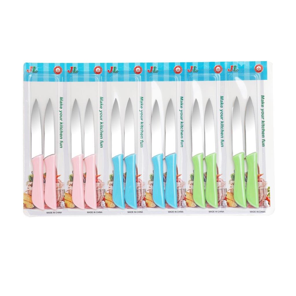 Stainless Steel Kitchenware Paring Knife Set of 12 Pcs Kitchen Tool Gadget 15 cm