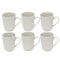 Ceramic Coffee Mug Set of 6 Pcs with Box White & Tableware 9*11 cm