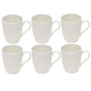 Ceramic Coffee Mug Set of 6 Pcs with Box White & Tableware 9*11 cm