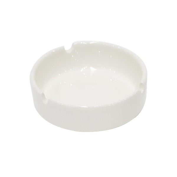 Ceramic Plain Ashtray Round