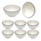 Ceramic Dinnerware Serveware Plain White Bowl Set of 7 Pcs 7pcs set (4.5"/8")