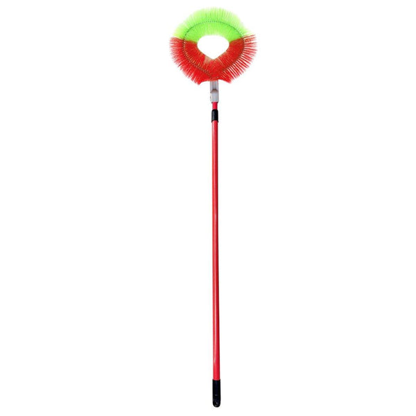 Plastic Flowerhead Cobweb Remover Ceiling Dust Cleaning Brush Household Cleaning Tool 240 cm