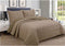 Dark Coffee Color Cotton Comforter Bedspread Bedding Set Bed Cover with Pillowcase Set of 3 Pcs Bed