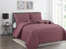 Burgundy Color Cotton Comforter Bedspread Bedding Set Bed Cover with Pillowcase Set of 2 Pcs Bed Cov