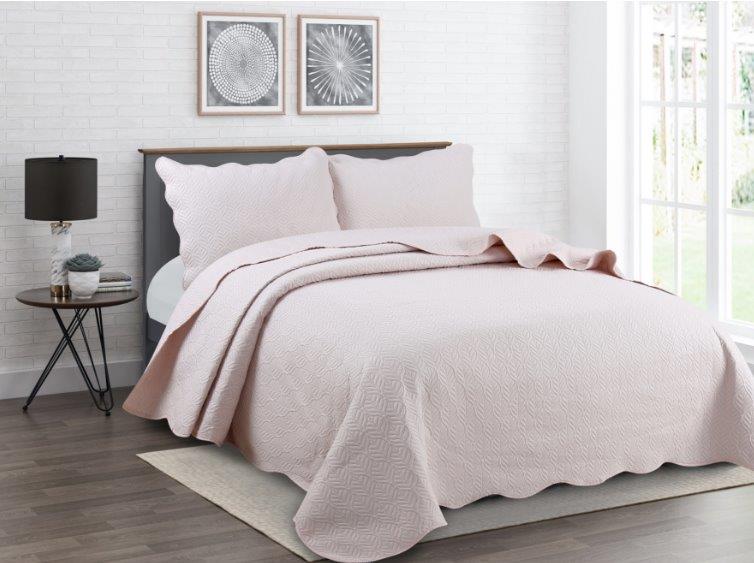 Rich Cream Color Cotton Comforter Bedspread Bedding Set Bed Cover with Pillowcase Set of 2 Pcs Bed C