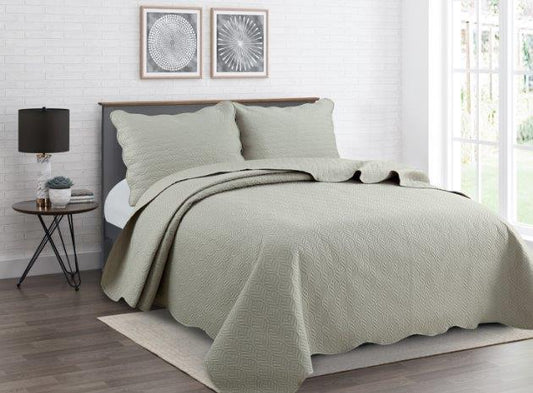 Coffee Color Cotton Comforter Bedspread Bedding Set Bed Cover with Pillowcase Set of 2 Pcs Bed Cover