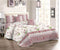 Floral Print Cotton Comforter Bedspread Bedding Set Bed Cover with Pillowcase Set of 2 Pcs Bed Cover