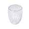 Premium Lead Free Ribbed Pattern Goblet Style Drinking Glass Tumblers Set of 6 Pcs 8.5*12 cm