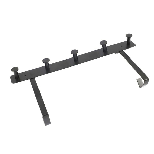 Black Metal Door Hook Rack Wall Cloth Hanger 42*19 cm