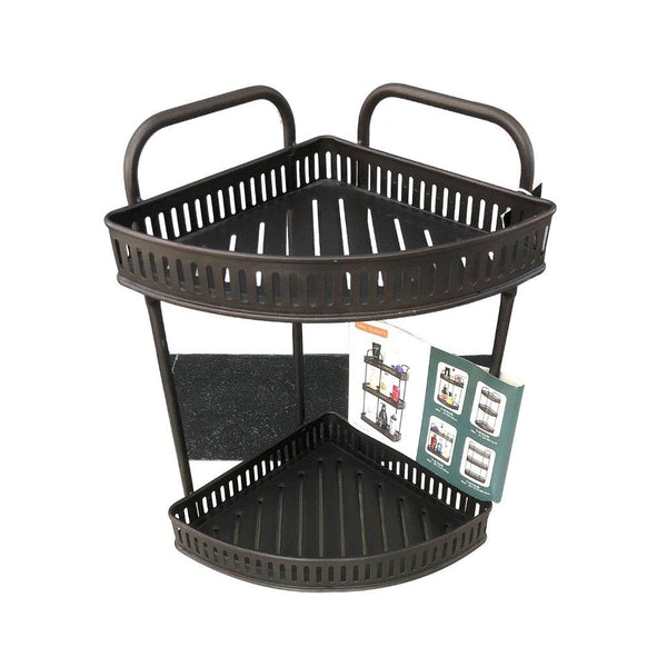 Bathroom Accessories Iron Shower Caddy 2 Tier 24*24*40 cm