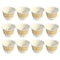 Ceramic Coffee Cawa Shafee Cup Set of 12 Pcs Abstract Print 75 ml