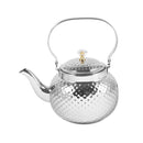 High Grade Hammered Stainless Steel Stovetop Tea Pot Kettle 1.2L