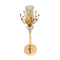 Satin Gold Elegant Metal Candleholder Wedding Table Centrepiece 39*10 cm