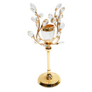 Satin Gold Elegant Metal Candleholder Wedding Table Centrepiece 28*11 cm