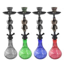 Premium Design Single Shisha Hookah Arguileh Complete Kit with Hose 49*14 cm