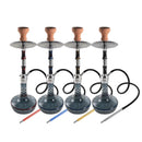 Premium Design Single Shisha Hookah Arguileh Complete Kit with Hose 48*17 cm