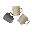 Colored Ceramic Coffee Mug with Lid Plain Print Design 9.5*10.5 cm