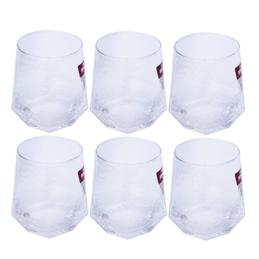 Premiun Lead Free Glass Goblet Tumblers Set of 6 Pcs 310 ml