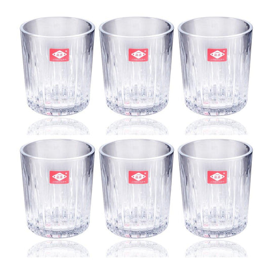 Premium Lead Free Glass Tumblers Set of 6 Pcs 240 ml