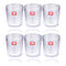 Premium Lead Free Glass Tumblers Set of 6 Pcs 240 ml