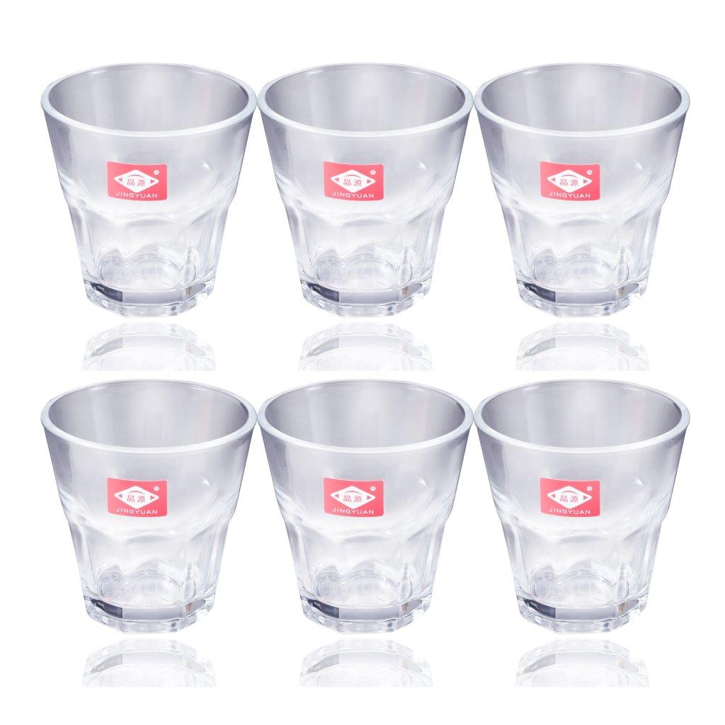 Premium Lead Free Glass Tea Cup Set of 6 Pcs 145 ml