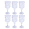 Premium Lead Free Glass Footed Tumblers Set of 6 Pcs 230 ml