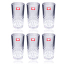 Premium Lead Free Glass Tumblers Set of 6 Pcs 300 ml