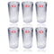 Premium Lead Free Glass Tumblers Set of 6 Pcs 300 ml