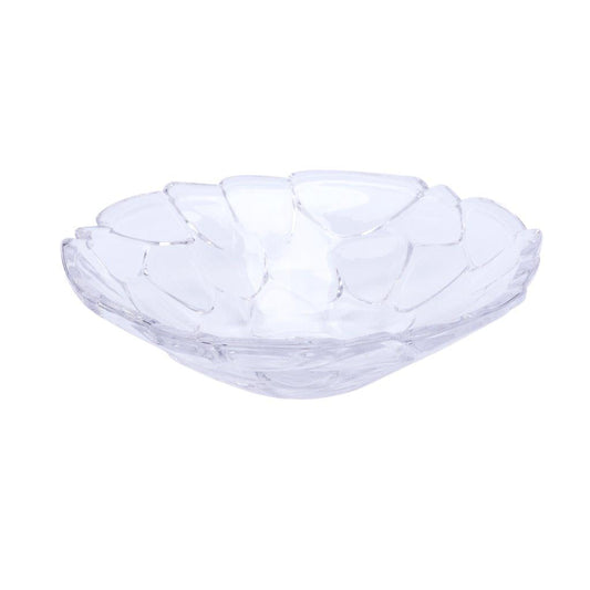 Crystal Glass Serving Dish Round Fruit Plate 29.5*9 cm