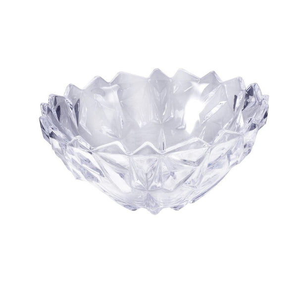 Crystal Cut Glass Fruit Bowl Salad Pasta Serving Bowl 24*21 cm