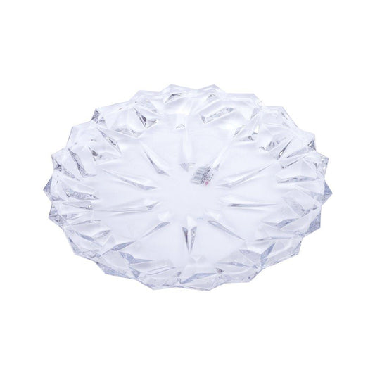 Crystal Glass Serving Dish Round Fruit Plate 33.5*4 cm