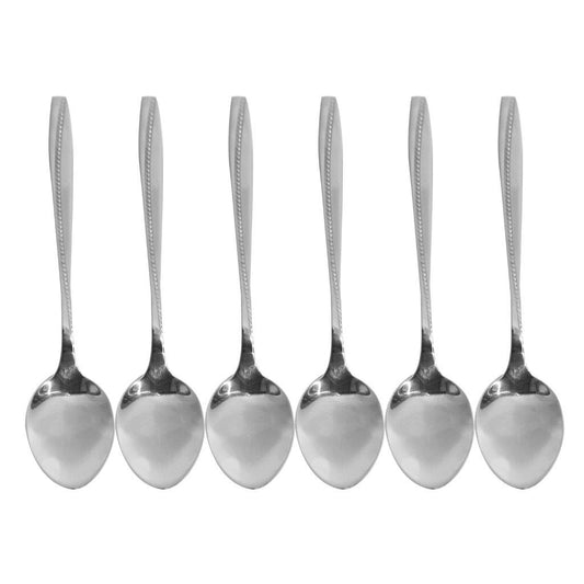 Stainless Steel Tableware Tea Spoon Set of 6 Pcs Kitchen Utensils 15 cm