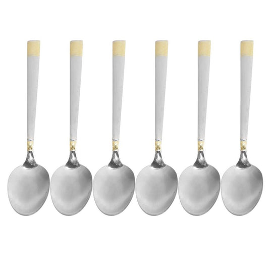Stainless Steel Tableware Silver and Gold Rice Spoon Kitchen Utensils 20 cm