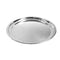 Stainless Steel Moroccan Style Engraved Pattern Round Serving Tray 45 cm