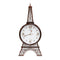 Home Decor Analog Modern Wall Clock with Eiffel Tower Frame 60*25 cm