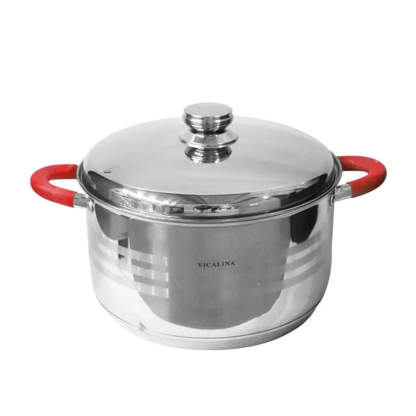 Stainless Steel Cooking Pot Stockpot Casserole Set of 3 Pcs 22,24,26 cm